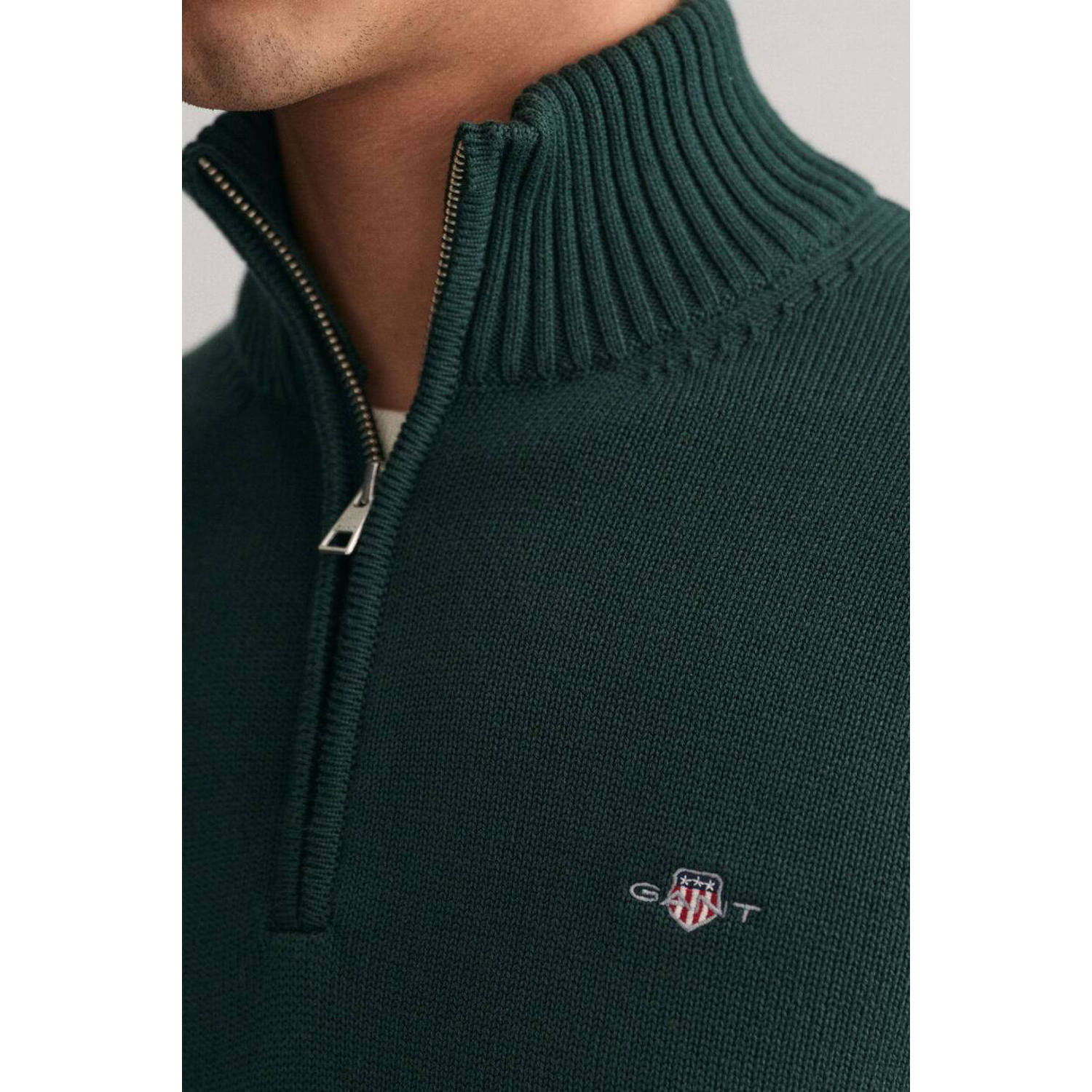 GANT gebreide trui met logo artan green