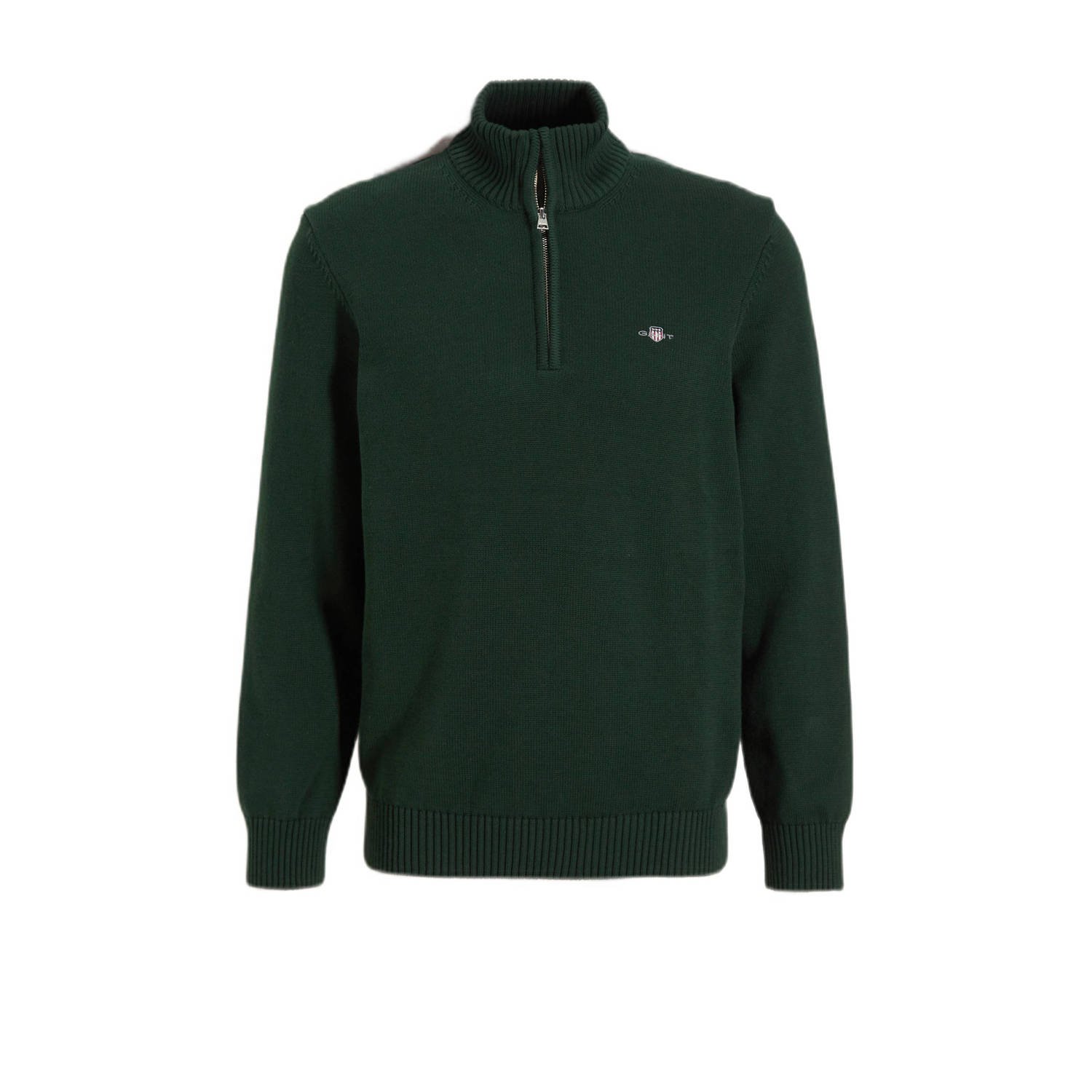 GANT gebreide trui met logo artan green