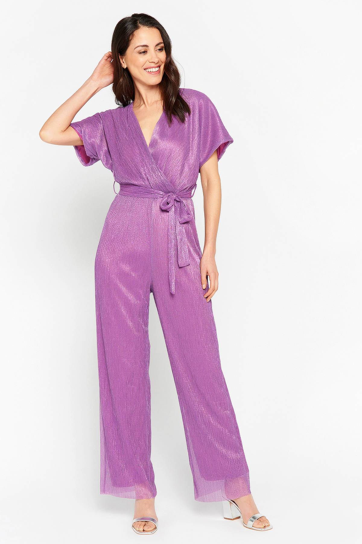 Bershka purple cheap jumpsuit