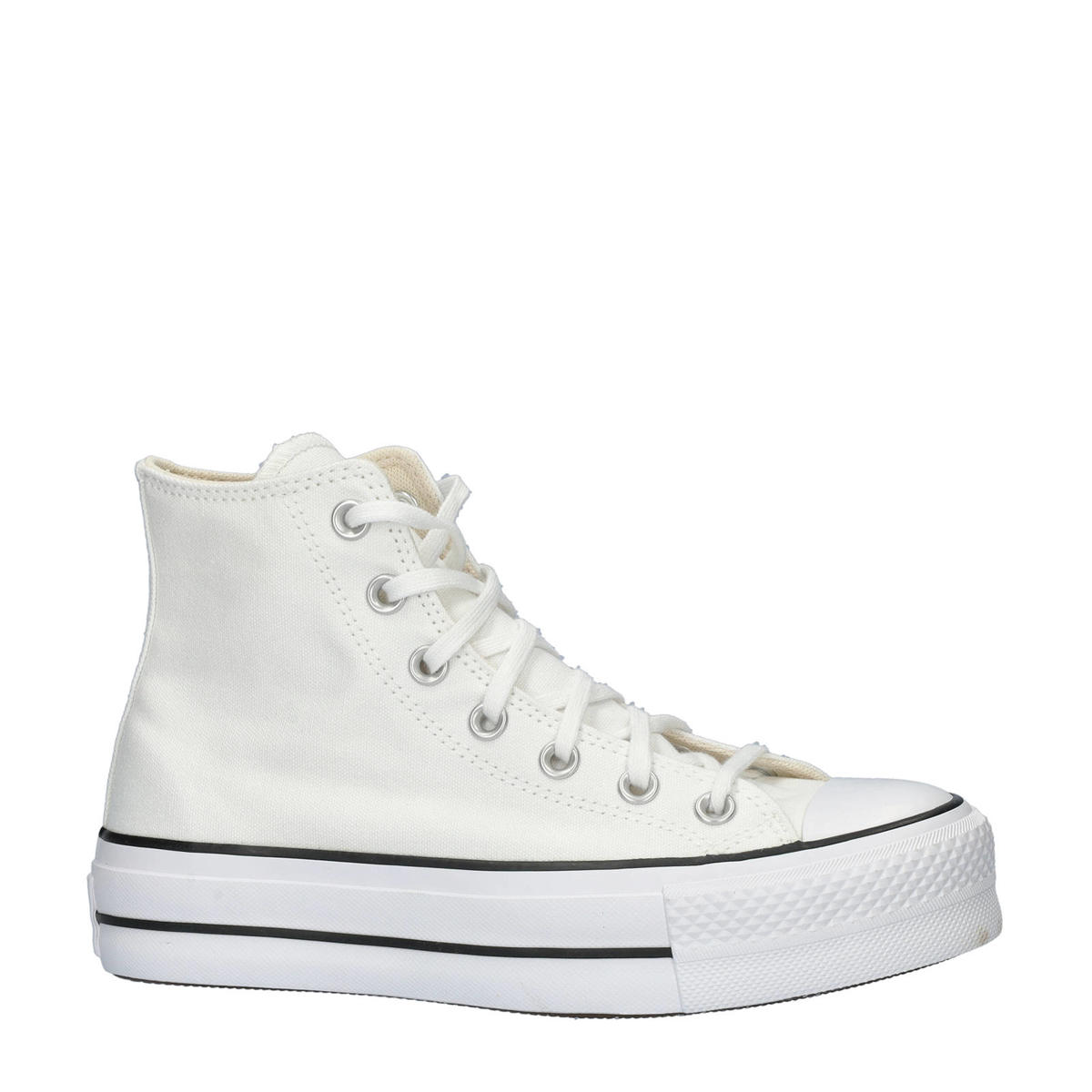 schokkend snap Ounce Converse All Star High Top Platform canvas sneakers wit | wehkamp