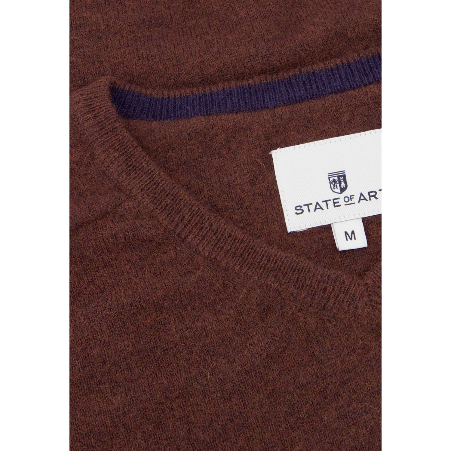 State of Art merino wollen trui donkerrood