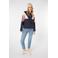 NXG by Protest sweater NXGVESTA  met grafische print blauw/ecru/roze