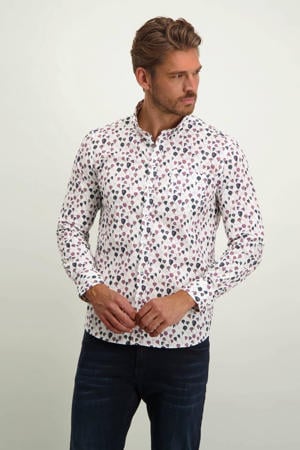 regular fit overhemd met all over print paars