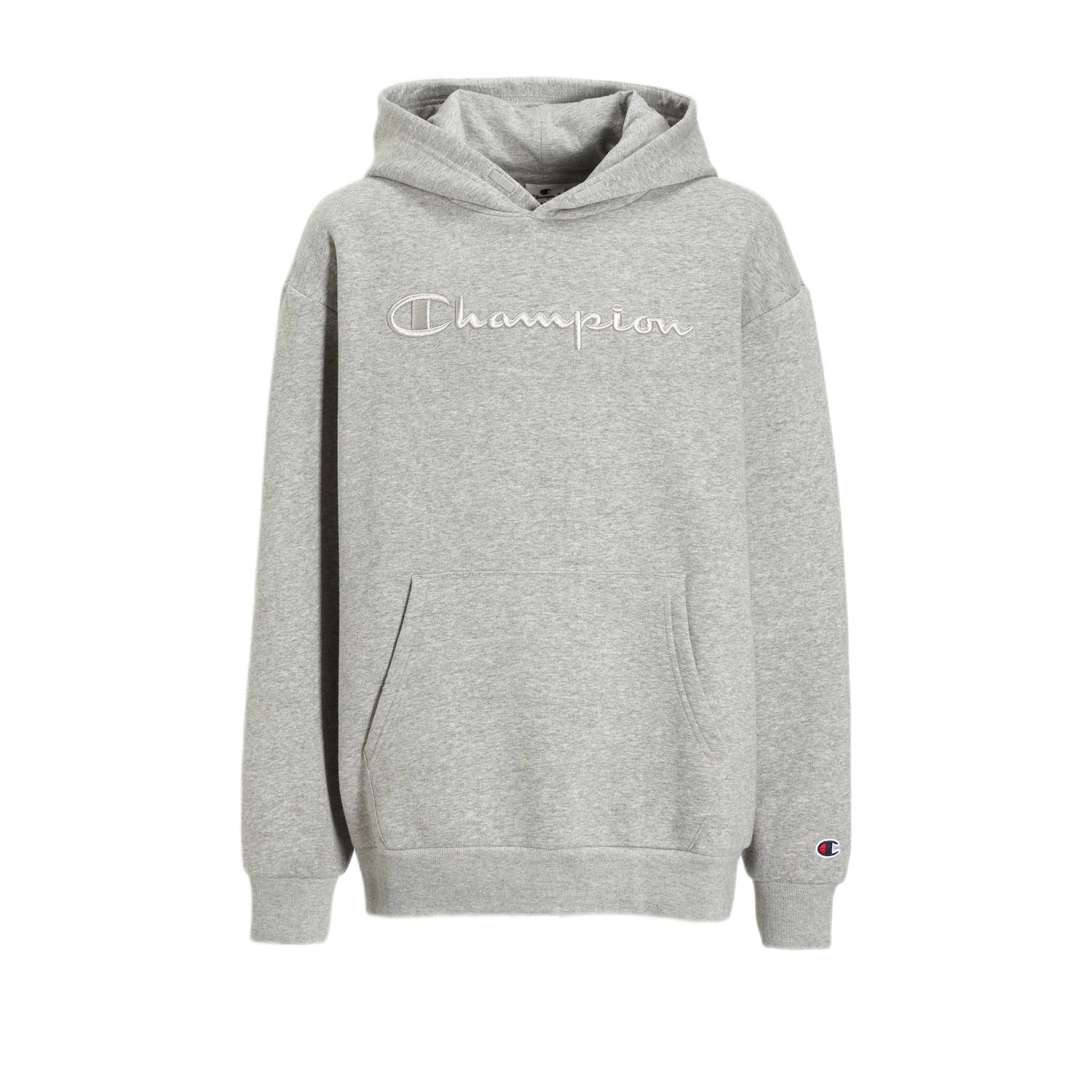 Champion hoodie met logo grijs melange Sweater Logo 134 140