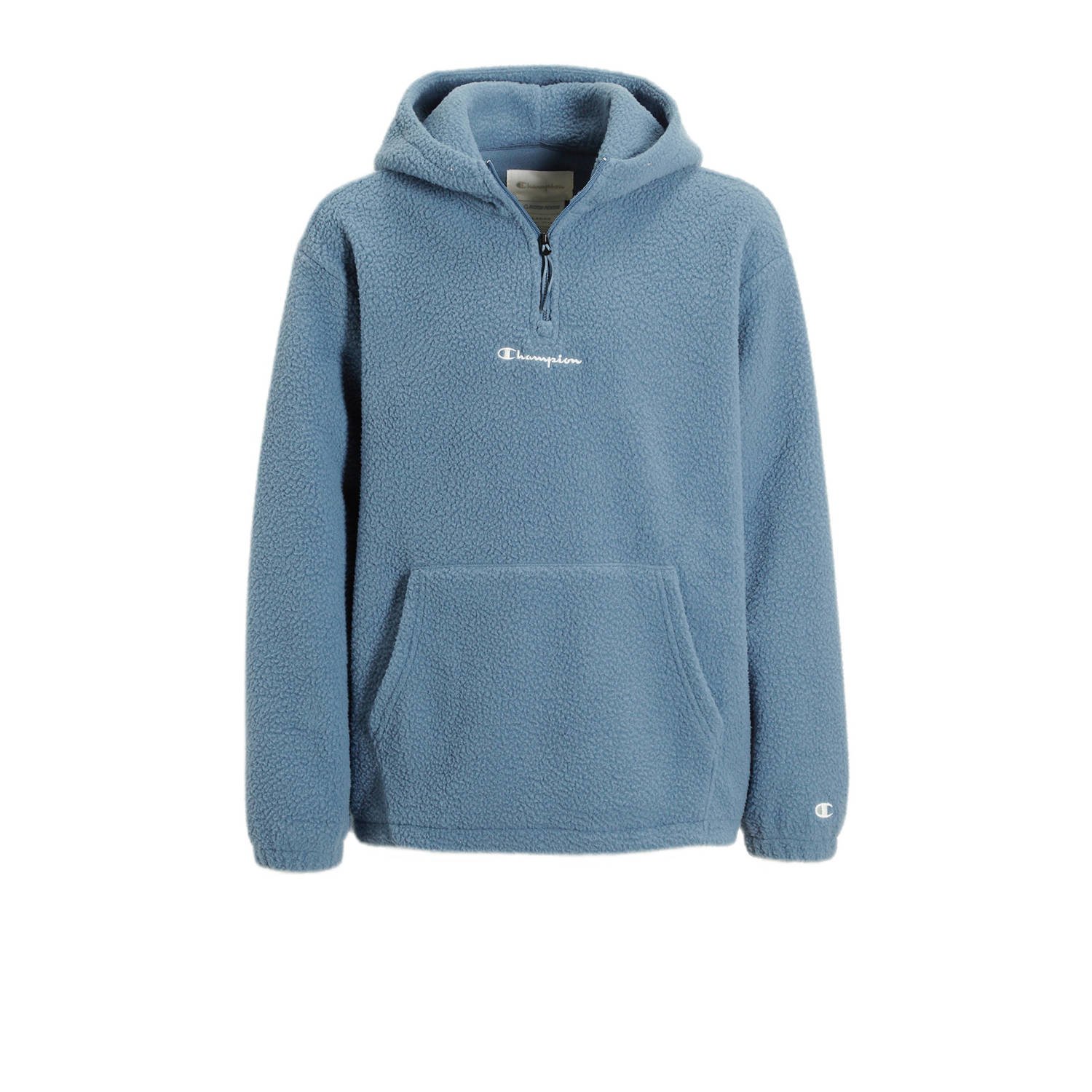 Champion fleece hoodie zilver