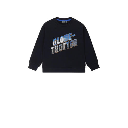 Tumble 'n Dry Mid sweater Arctic met tekst donkerblauw