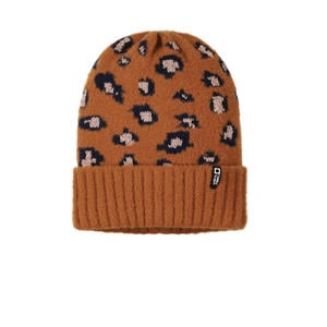 muts met panterprint bruin