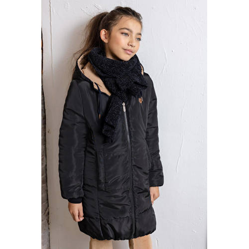 NoBell’ reversible gewatteerde winterjas Baggy van polyester beige/donkerblauw afbeelding