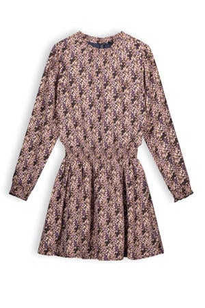 jurk Moory van gerecycled polyester 433 dark roast brown