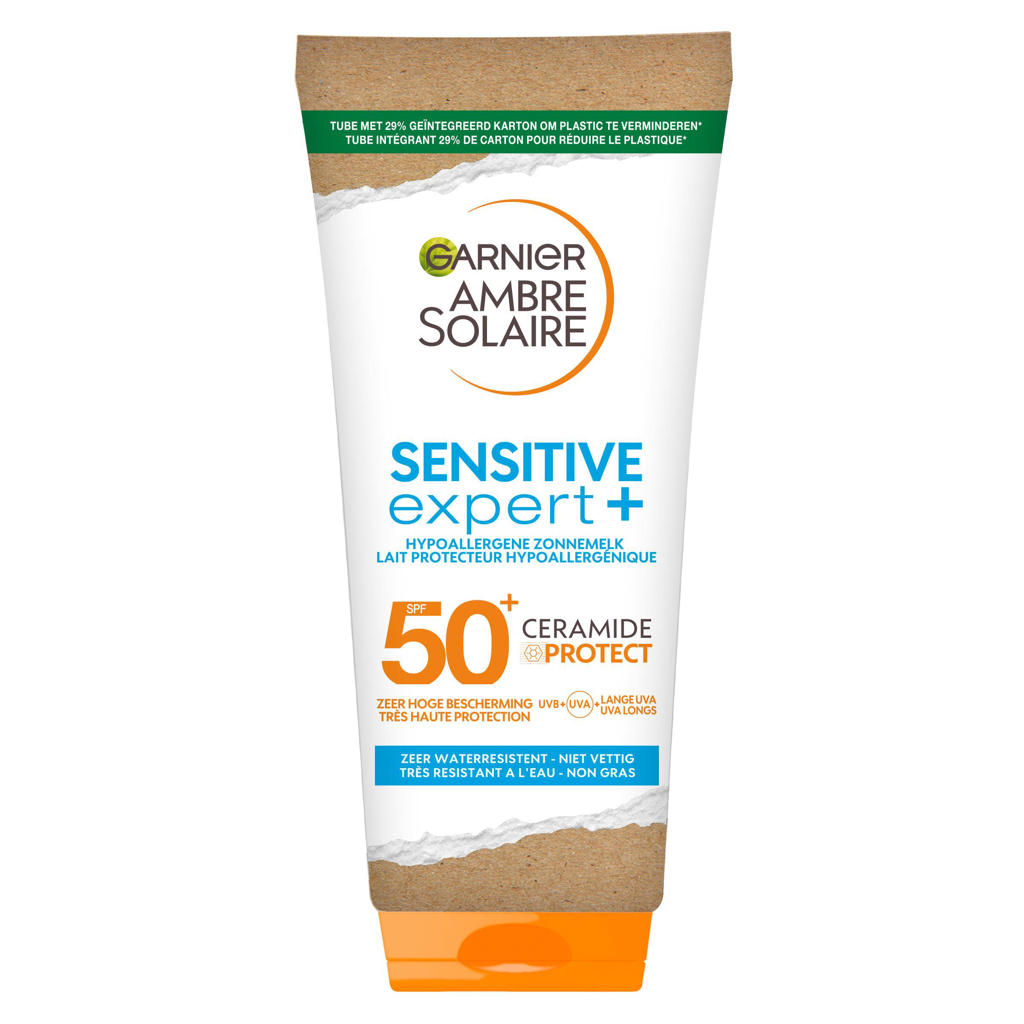 Garnier Ambre Solaire Sensitive Expert zonnebrand SPF 50+ - 175ml | wehkamp