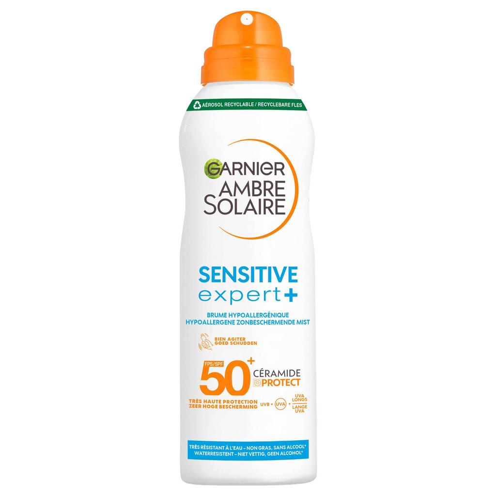 Garnier Ambre Solaire Sensitive Expert+ beschermende mist zonnebrandspray - SPF50+ - 150 ml