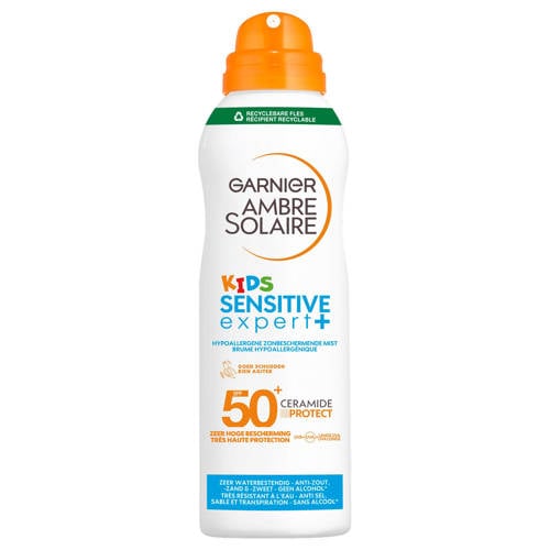 Wehkamp Garnier Ambre Solaire Kids Anti-Zand Ceramide Protect zonnebrand spray - SPF 50+ - 150 ml aanbieding