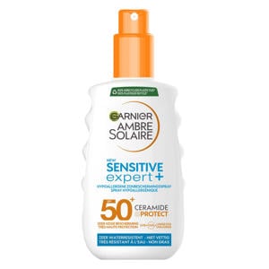 Garnier Ambre Solaire Sensitive Expert Hypoallergene Zonnebrand spray SPF 50+ - Ceramide Protect - 150ml