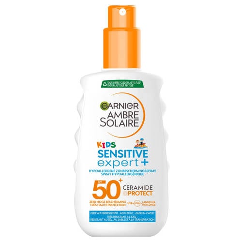 Garnier Ambre Solaire Sensitive Expert Kids zonnebrand spray - SPF 50+ - 150 ml afbeelding