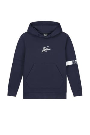 hoodie Captain met logo donkerblauw
