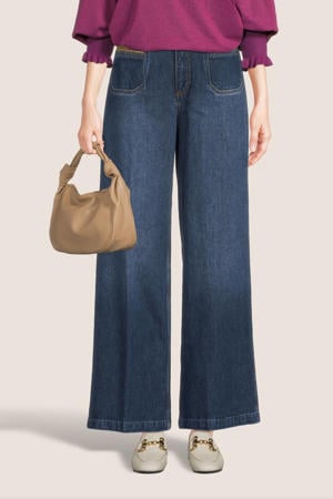 high waist wide leg jeans MMColette Sassy medium blue denim
