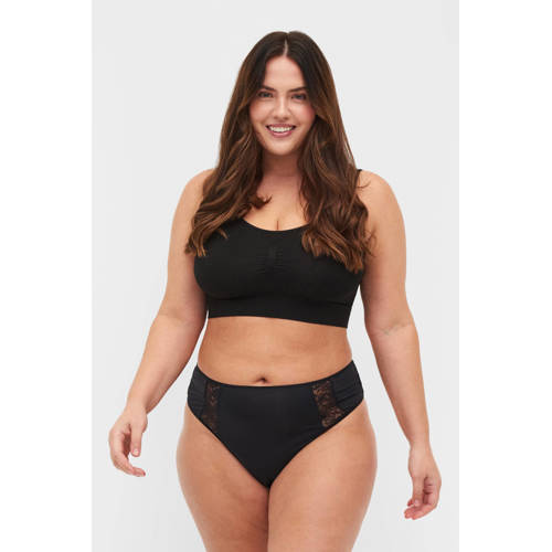 Zizzi string LBRITNEY (set van 3) zwart afbeelding