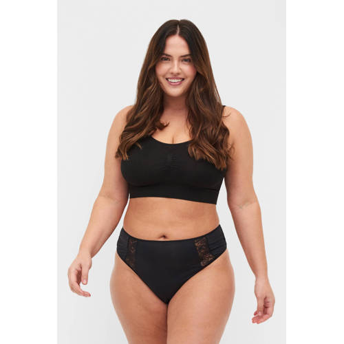 Zizzi string LBRITNEY (set van 3) zwart afbeelding