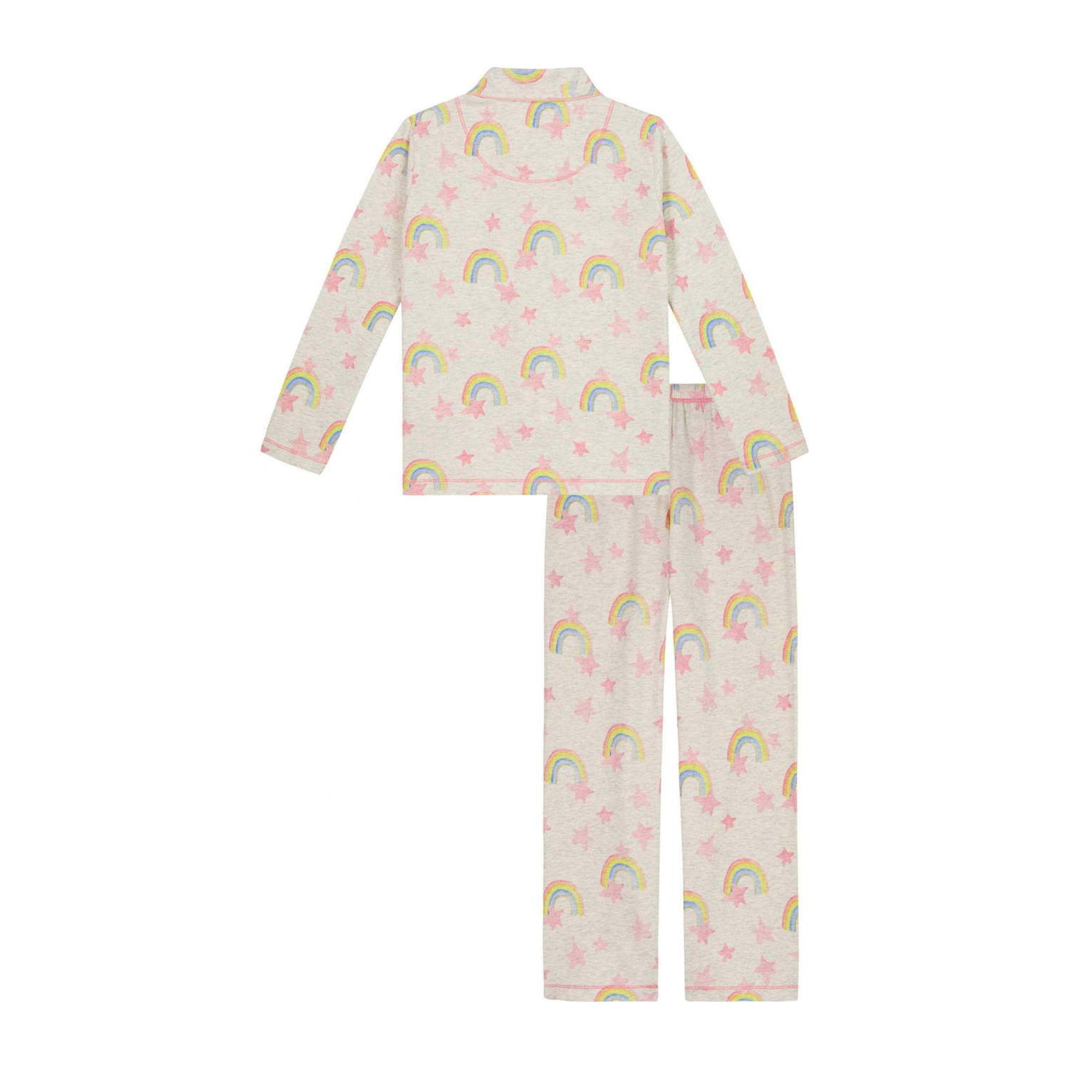 Claesen's pyjama Stars roze lichtgrijs