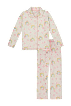 pyjama Stars roze/lichtgrijs