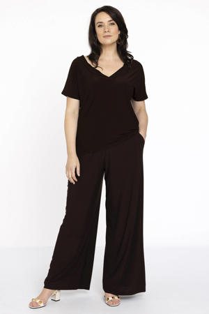 T-shirt van DOLCE travelstof bruin