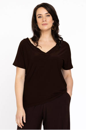 T-shirt van DOLCE travelstof bruin
