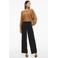 VILA high waist wide leg broek VIVARONE zwart