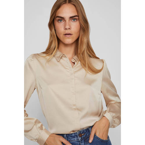 VILA blouse VIELLETTE champagne afbeelding