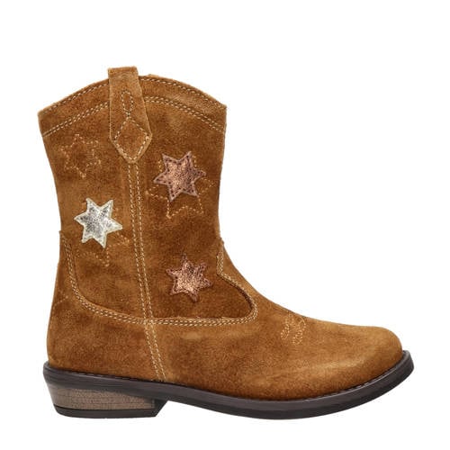 Nelson Kids suède cowboylaarzen cognac afbeelding