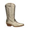 Nelson leren cowboylaarzen goud metallic