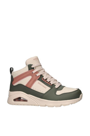 Uno High Regard sneakers groen/roze