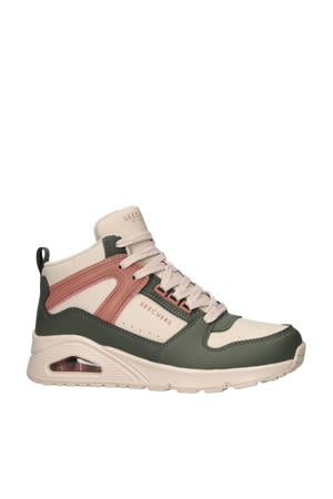 Uno High Regard sneakers groen/roze