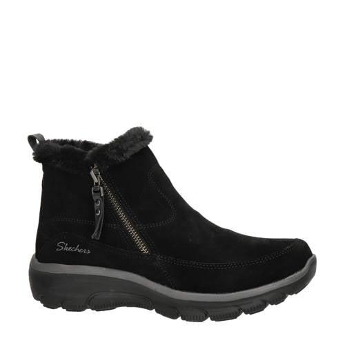 Skechers Easy Going suède enkelboots zwart afbeelding