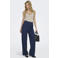 JDY high waist wide leg broek JDYGEGGO donkerblauw