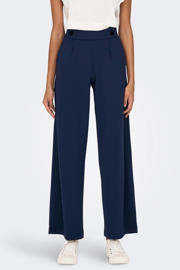 thumbnail: JDY high waist wide leg broek JDYGEGGO donkerblauw