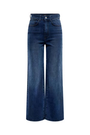 high waist wide leg jeans ONLHOPE donkerblauw
