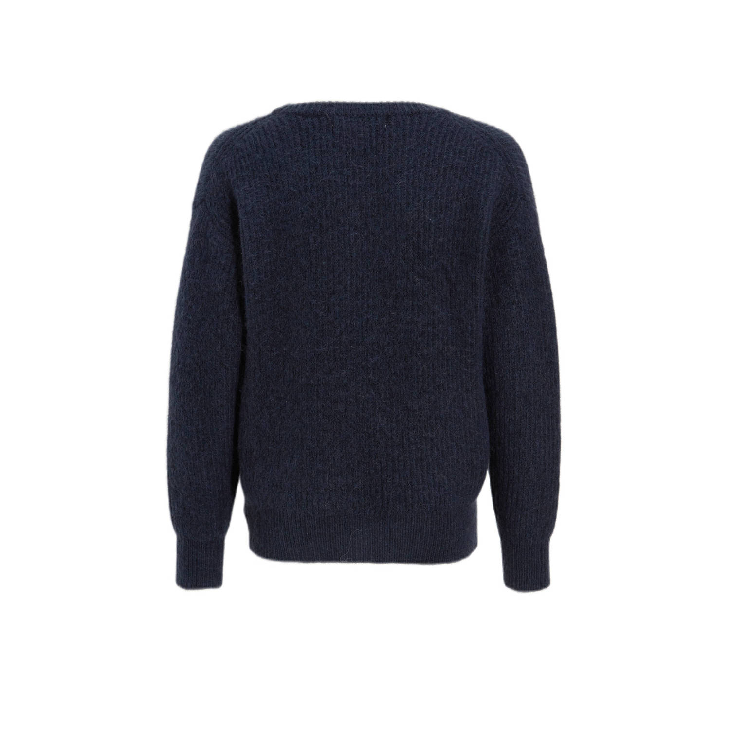 anytime gebreid vest navy