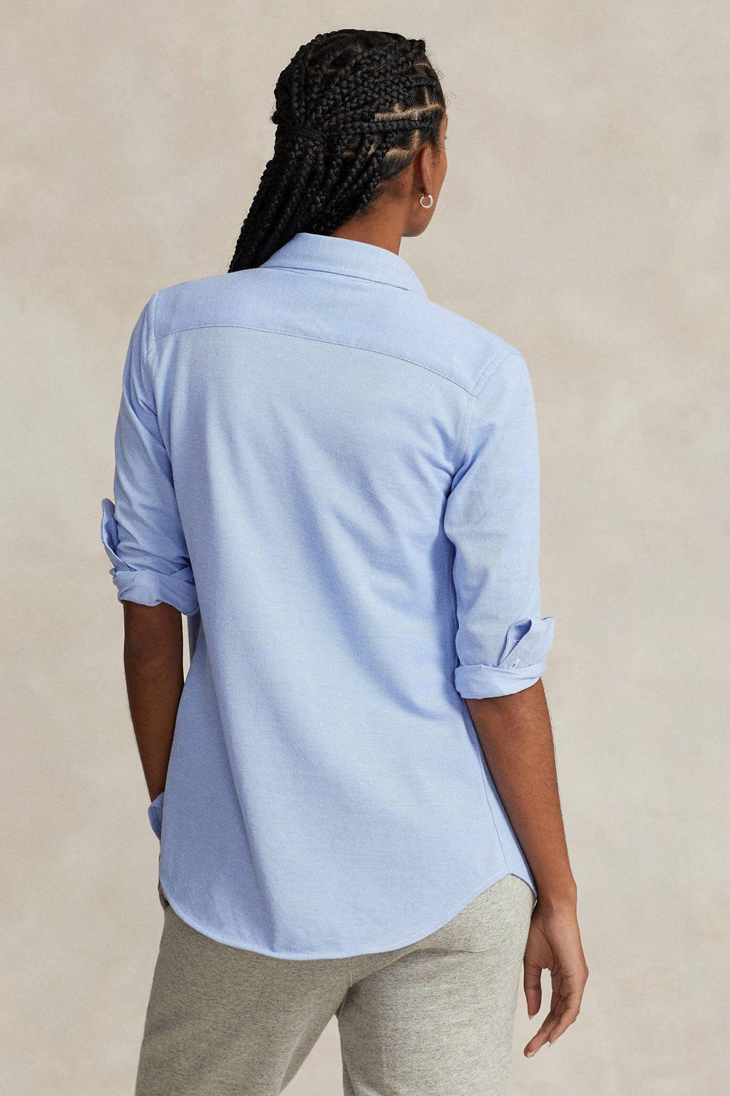 POLO Ralph Lauren blouse Heidi lichtblauw wehkamp