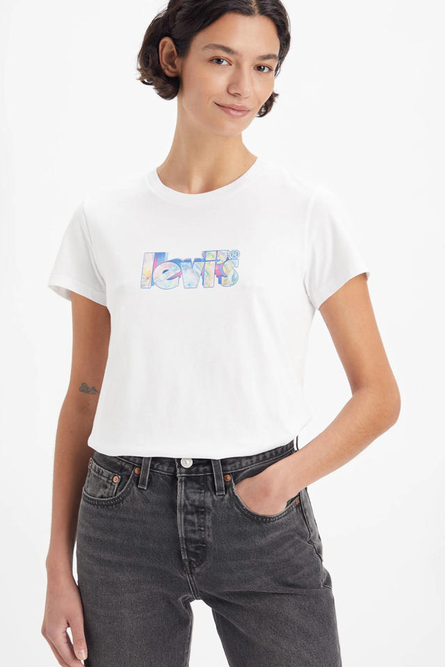 Trappenhuis Dicht taart Levi's T-shirt met logo wit kopen? | Morgen in huis | wehkamp