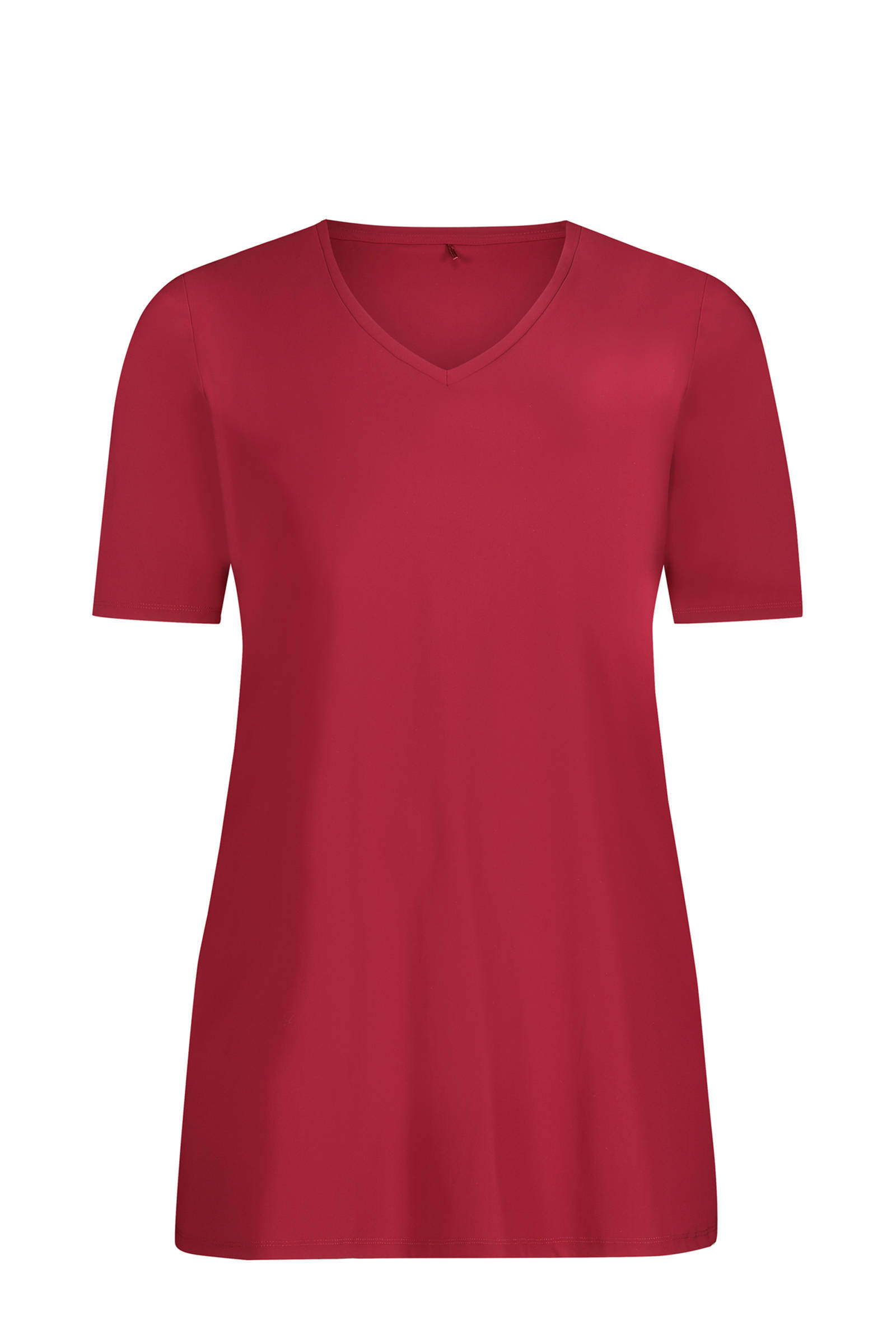 Rood shirt outlet dames korte mouw