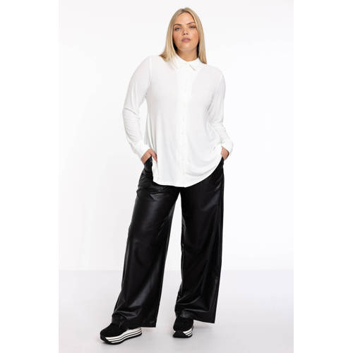 YOEK blouse DOLCE van travelstof ecru afbeelding