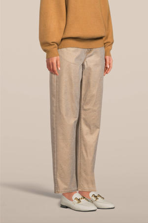 metallic coated high waist jeans Yael goud