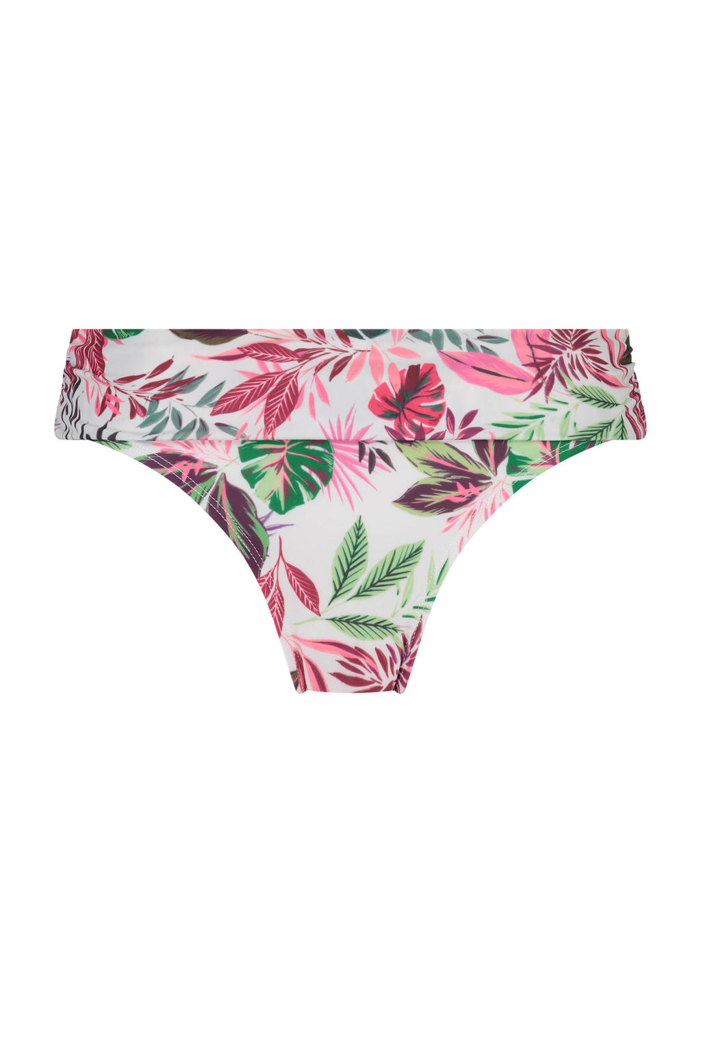 Hunkemöller bikinibroekje Cuba wit/roze/groen wehkamp