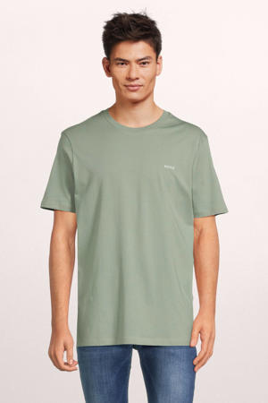 T-shirt met printopdruk light/pastel green