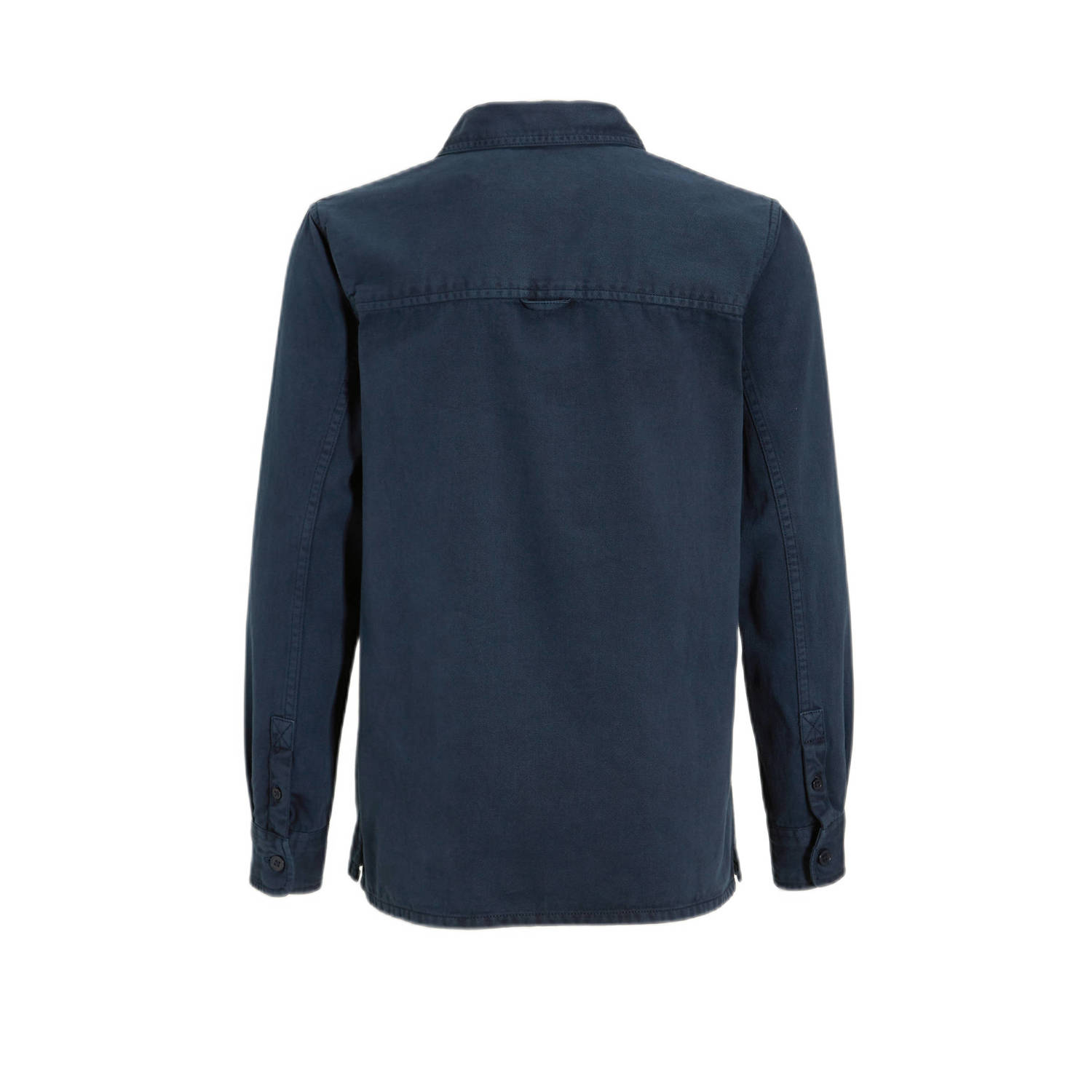 anytime twill overhemd navy