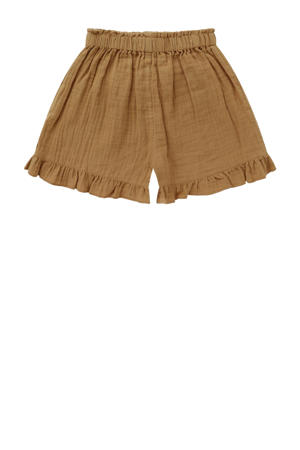 high waist loose fit casual short Kenza bruin