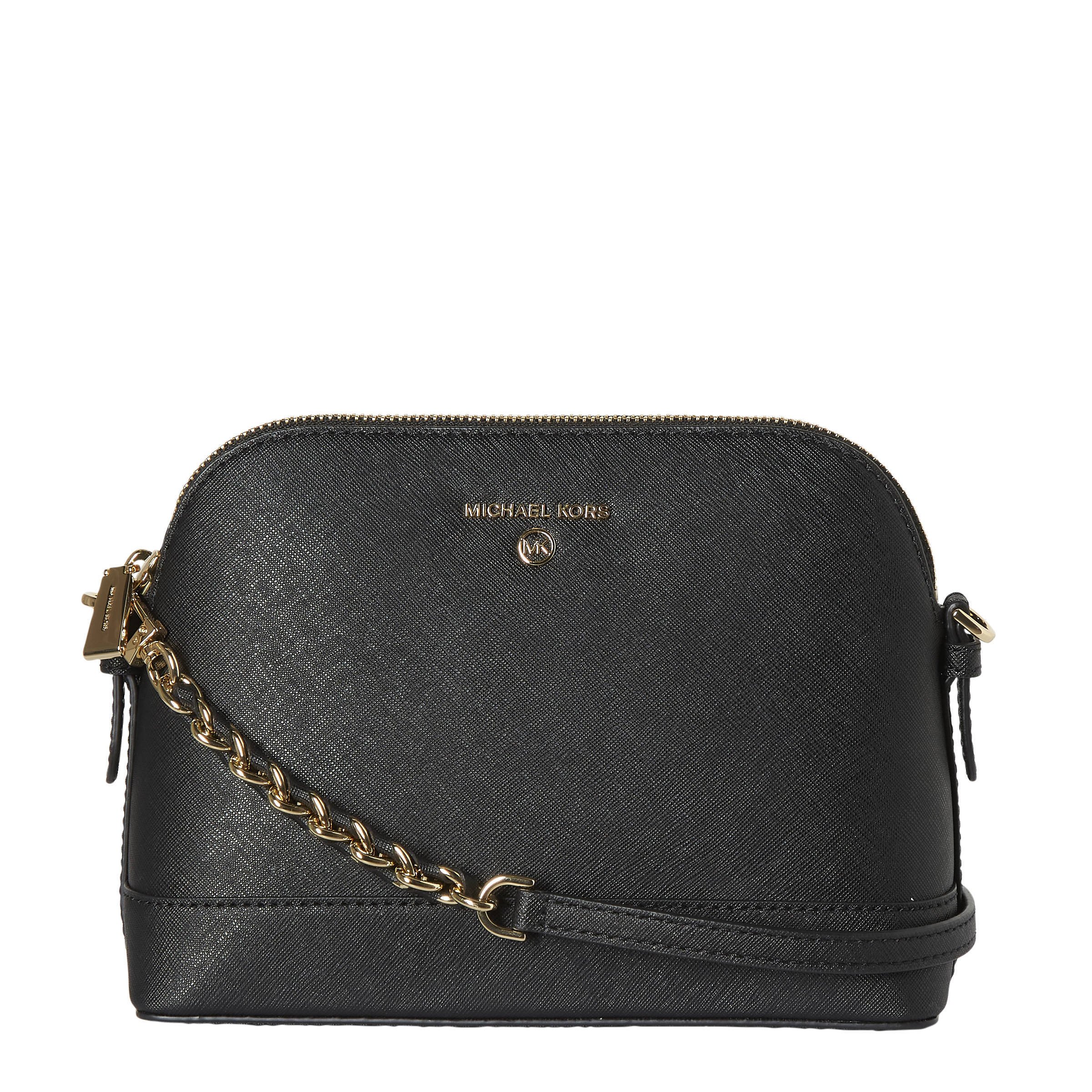 Michael Kors leren crossbody tas Jet Set Charm Dome zwart wehkamp