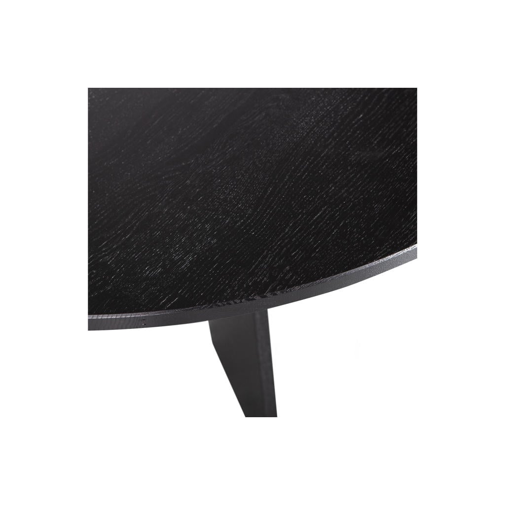 WOOOD WOOOD Fries Eettafel - Eiken - Blacknight - 75x129x129