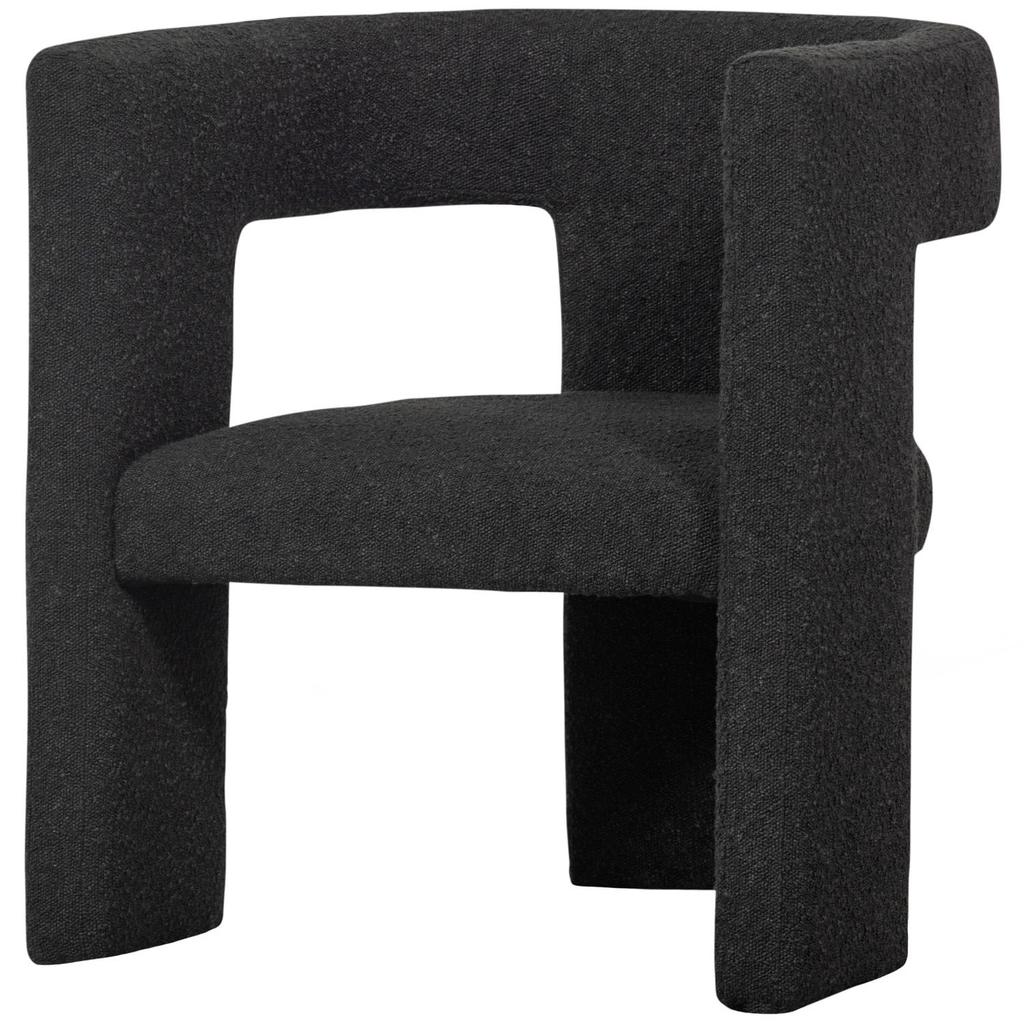 WOOOD WOOOD Tiwa Fauteuil - Bouclé - Beige - 70x64x64