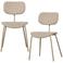 WOOOD WOOOD Link Eetkamerstoelen - Polypropyleen - Zand - Set van 2